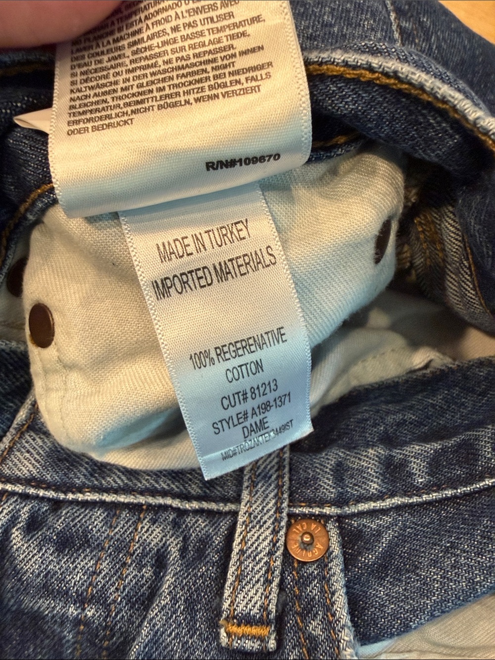 Agolde Dame High Rise Wide Leg Jeans 28x33 - Picture 5 of 6